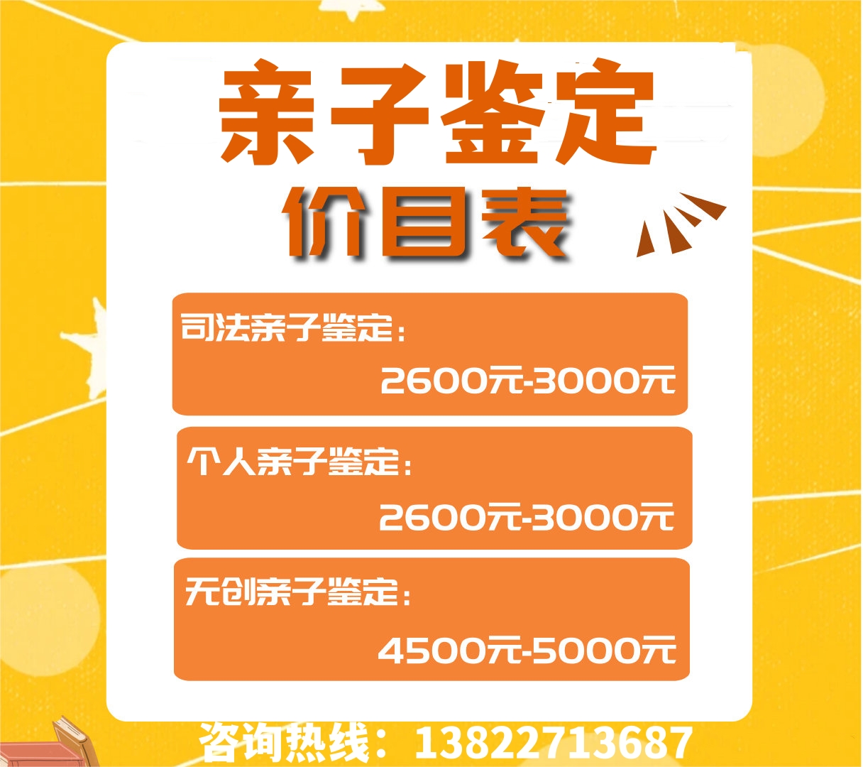 中山官方親子鑒定中心收費標準是怎樣的？